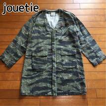 ★【 jouetie 】★ タイガーカモ US.ARMY Vネックミリタリージャケット★サイズ M ★O241_画像1