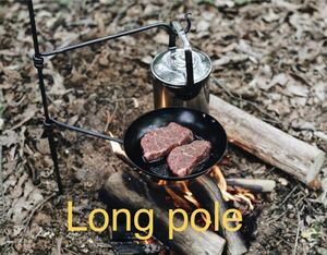 特注 Long & point British iron hook pot hanger 鉄製 フック ランタン 焚き火 ハンガー ブッシュクラフト bushcraft 軍幕 テント ポンチ