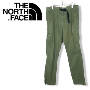 ★THE NORTH FACE ノースフェイス★メンズ コットン カーゴ チノ パンツ ボトムス グリーン系 size L 管:C:01