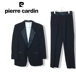 USA製★ピエールカルダン PIERRE CARDIN★1B 総裏 シングル スーツ セットアップ 2タック 黒 ブラック size 40SH 管:C:01