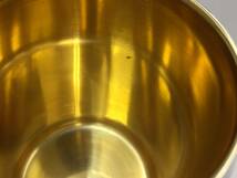 金属製のジョッキ 酒器 カップ メイドインツバメ MADE in TSUBAME harnal 20th anniversary 金色×銀色 _画像3