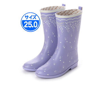 [ new goods unused ] rain boots purple 25.0cm JW206