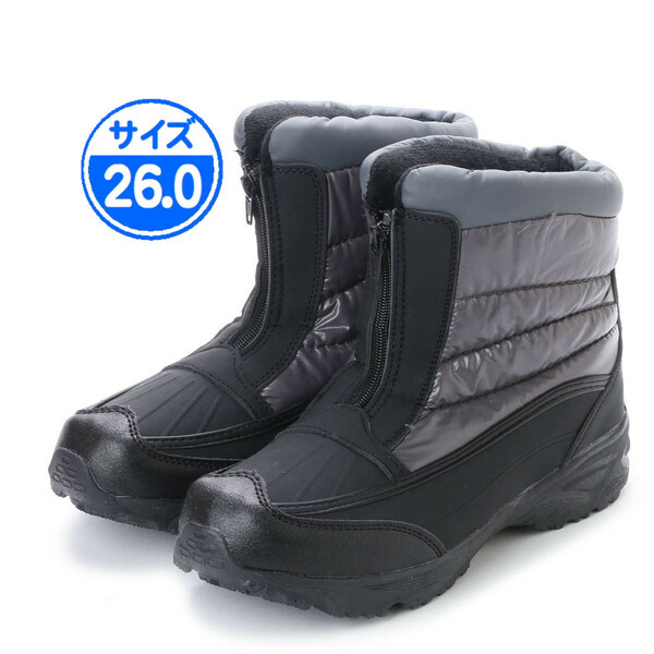 【新品 未使用】防寒ブーツ メンズ グレー 26.0cm 灰色 17392