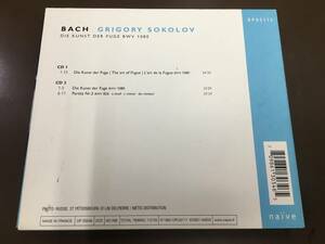2CD/ Bach:　DIE　KUNST　DER　FUGE　BWV　1080 BACH, J. S. 【J1】/中古