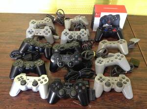 SONY Playstation1&2 PS1 PS2 14controllers working ソニー プレイステ－ション PS1 PS2 他 コントローラー 14台 動作品有 K607