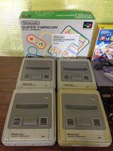 Nintendo Super Famicom 4consoles 7controllers 16games 任天堂 スーパーファミコン 本体4台 コントローラ7台 ソフト16本 動作品有_画像3