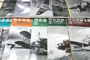 航空機の原点・精密図面を読む・10冊/20年余の集大成/今までの発表図面のなかから第2次世界大戦に活 躍した戦闘機を選んで図面集として発行