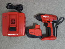 中古 HILTI 充電式インパクトドライバ SID144-A ケース 充電器 バッテリー1個 14.4V 2.6Ah ヒルティ_画像2