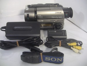 8mmテープ再生できます！【動作確認済み】 SONY Hi8ビデオカメラ CCD-TR290　☆ダビングにご使用ください！☆/0063