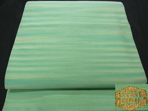 着物屋こころ■爪掻本綴作家 伊達静 八寸名古屋帯 霞文 正絹 逸品 ck1401