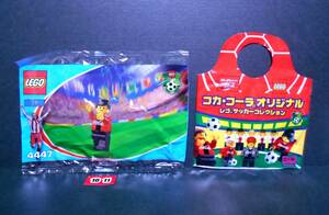 :[ new goods!!] LEGO 4447 Coca Cola soccer collection FW.2 Lego . number seal Mini fig2002 year block figure not for sale 