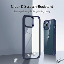 【ブルーフレーム】 6.1インチ iPhone 12 Pro ケース カバー ガラスフィルム付き ハード背面 軽量 ワイヤレス 貼り付けガイド枠付属_画像3