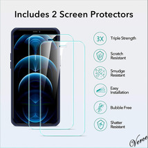 【ブルーフレーム】 6.1インチ iPhone 12 Pro ケース カバー ガラスフィルム付き ハード背面 軽量 ワイヤレス 貼り付けガイド枠付属_画像7