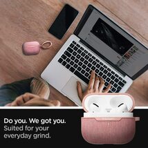 ローズ・ゴールド AirPods Pro シリコン 傷防止 耐衝撃 カラビナ付 装着したまま充電 撥水 高級 カバー 保護 イヤホン 収納ケース_画像6