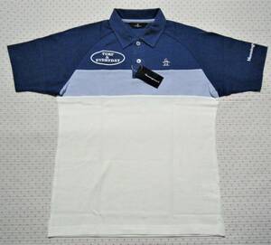  Munsingwear Munsingwear TURF&EVERYDAY Golf for high performance polo-shirt blue series size M deer. . cloth . sweat speed ./ ventilation function regular price 16,500 jpy 