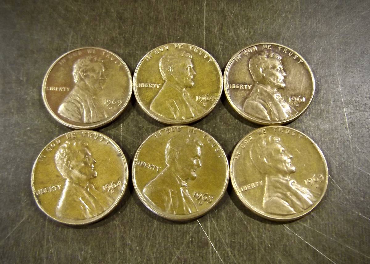 N1337【アメリカ銀貨】1964-1969年 記念 コイン 硬貨 古銭 15枚 ァ
