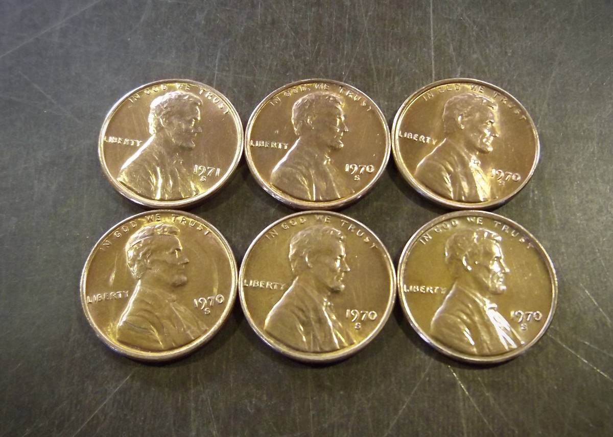 ヤフオク! - 1セントコイン 1980～1989年の6枚セット D刻印