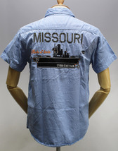 Studio D'artisan ステュディオダルチザン Lot 5561 半袖ワークシャツ “MISSOURI” サックス size M / ミズーリ_画像3