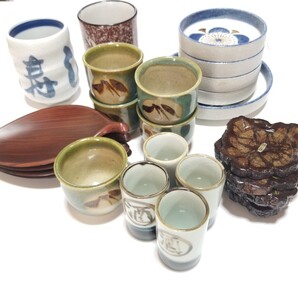 湯呑み、お猪口、茶托 計25点セット