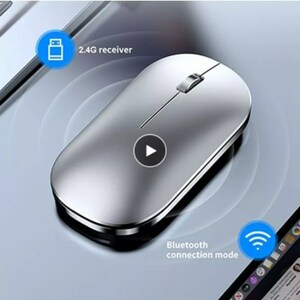 [2.4G только ]IPad,Mac, планшет, ноутбук, игра, бизнес офисный Bluetooth. зарядка возможна . немой беспроводной компьютер мышь 