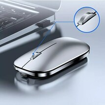 【2.4Gのみ】IPad,Mac,タブレット,ノートブック,ゲーム,ビジネスオフィス用Bluetoothで充電可能なサイレントワイヤレスコンピュータマウス_画像2