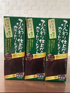 ブレーンコスモス ふんわり仕上がるカラートリートメント ダークブラウン 3点セット