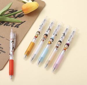6本セット +2本替え芯ボールペン 中性 文房具 事務 0.5mm 黒インク 事務用品ペン セール限定