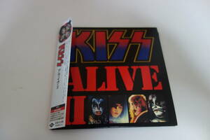 ◆KISS(キッス)/ALIVE II(アライヴII) 紙ジャケット 2CD 紙ジャケ 初回限定盤 シール付き◆レア 貴重 ライブ ライヴ アライブ2