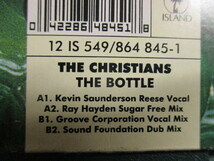 The Christians ： The Bottle 12'' (( Gil Scott Heron カバー! / 落札5点で送料無料_画像3