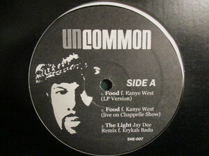 Common ： Food F. Kanye West / The Light Jay Dee Remix F. Erykah Badu / Bitch In Yoo 12'' (( 落札5点で送料無料