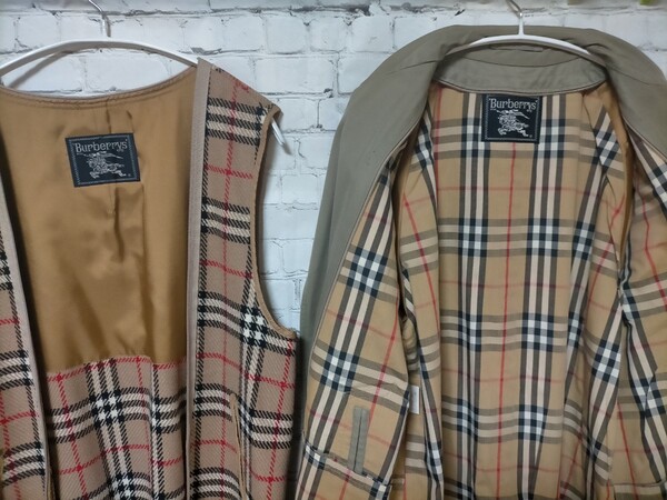 90.s BURBERRY'S バーバリーズ インナー付 ノバチェック