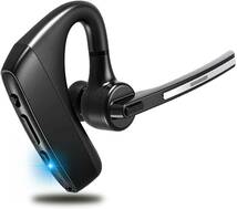 T-770 Bluetooth ヘッドセット 5.1 片耳 ハンズフリー 通話 マイク内蔵 左右耳兼用 耳掛け ワイヤレスイヤホン_画像1