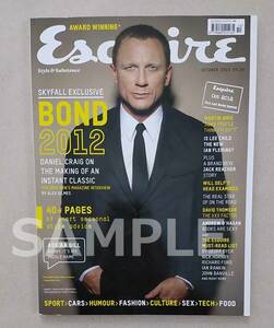 [. журнал ]Esquire UK Daniel *k Ray g007 SKYFALL Sky four ru обложка & специальный выпуск 2012/10 номер je-mz* скрепление 