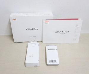 ★au GRATINA KYY06 ホワイト 京セラ 携帯電話 ガラケー 送料510円～★