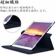 iPad mini ケース (青) newモデル mini4 mini5 合革レザー 360回転 スタンドケース 耐衝撃 多角度 シンプル アイパッド保護カバー_画像8