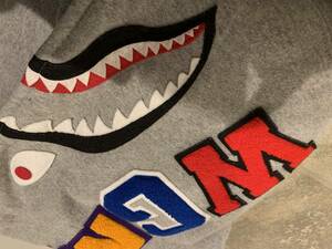 APE 半袖シャークパーカー BAPE SHARK SHORT SLEEVE PULLOVER HOODIE パーカー プルオーバー フーディ―半袖フーディ