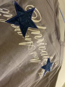 M&M UNRIVALED STAR TEEスター七分丈Tシャツ 刺繍 ロゴ エム＆エム エムアンドエム　星Tシャツ　アンライバルド