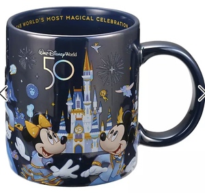 WALT DISNEY World 50 TH CELEBRATION Mickey f lens mug Disney store glass tableware cup WDW 50 anniversary 