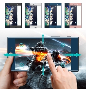 ■高品質Sony Xperia XZs/SO-03J/SOV35用3D全画面/曲面強化ガラスフィルム/保護ガラスフィルム/シート/シール