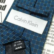 カルバン クライン Calvin Klein CK 美品 微光沢 ネクタイ 日本製 シルク100% パターン柄 ミックス I-006920 ゆうパケット_画像6