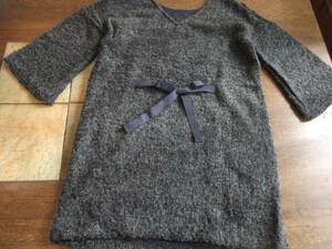  Banner Barrett gray mo Como ko knitted One-piece 38 new goods 