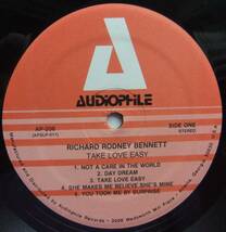 ◆ RICHARD RODNEY BENNETT / Take Love Easy The Lyrics of John Latouche ◆ Audiophile AP-206 ◆_画像3