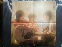 【帯LP】キャンディーズ当時物直筆サイン入ポスター(SOLL72CBSソニー初回危ない土曜日AUTOGRAPHED BY RAN/SUE/MIKI/CANDIES)_画像1