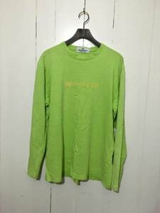 *inhabitant USA M long sleeve T shirt long T green sen si tive