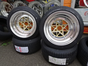 スターシャーク(ゴールド)10Ｊ-14　コーリンプロジェクト　225/40Ｒ14　2本セット　旧車