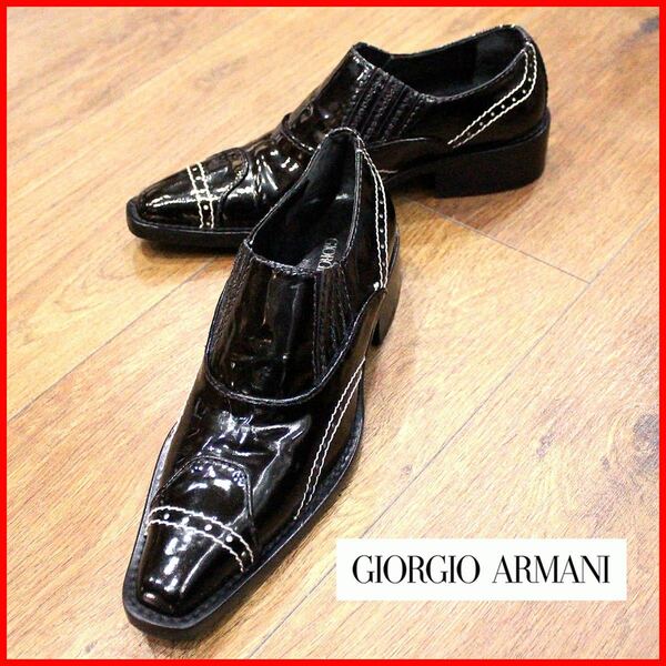 超ｸｰﾙ!ｴﾅﾒﾙ!ﾛｰﾋｰﾙ!ﾌﾞｰﾃｨ◎【G.Armani】22.5 送料込