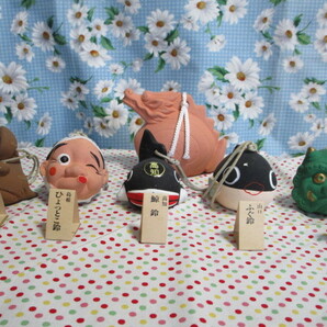 B1 「郷土玩具★土鈴~佐賀・島根・高知・山口・香川 龍の土鈴 民芸 土産品」~6点全部まとめて ①