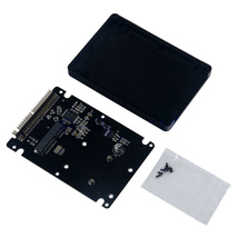 mSATA/PCI-E SSD→IDE 2.5インチ 9mm厚 変換アダプター ケース付 【送料120円～】_画像1