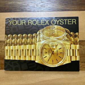 1691【希少必見】ロレックス オイスター 冊子Rolex 定形郵便94円可能