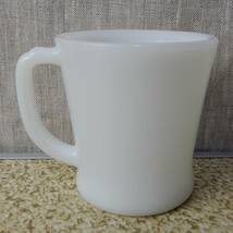 Fire King WHITE D-Handle Mug Cup 1956s-1960s ③ Vintage ファイヤーキング ディーハンドルマグカップ 1950年代 1960年代 ヴィンテージ_画像3